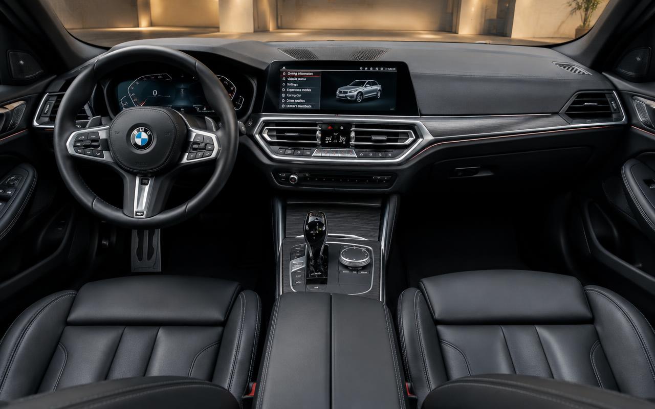 Intérieur de voiture impeccable après nettoyage (image d'exemple)